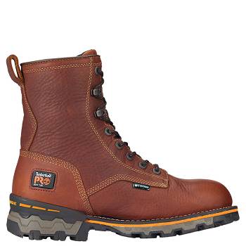 Timberland PRO Boondock 8" Soft Toe - Bordove Nepremokave Topanky Panske, TB0259K